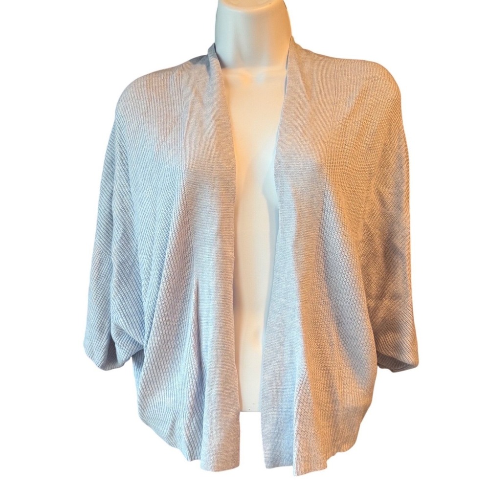 Lululemon Cashmere Blend Boxy Cashlu Knit Wrap Cardigan Blue Women's Size XS/S